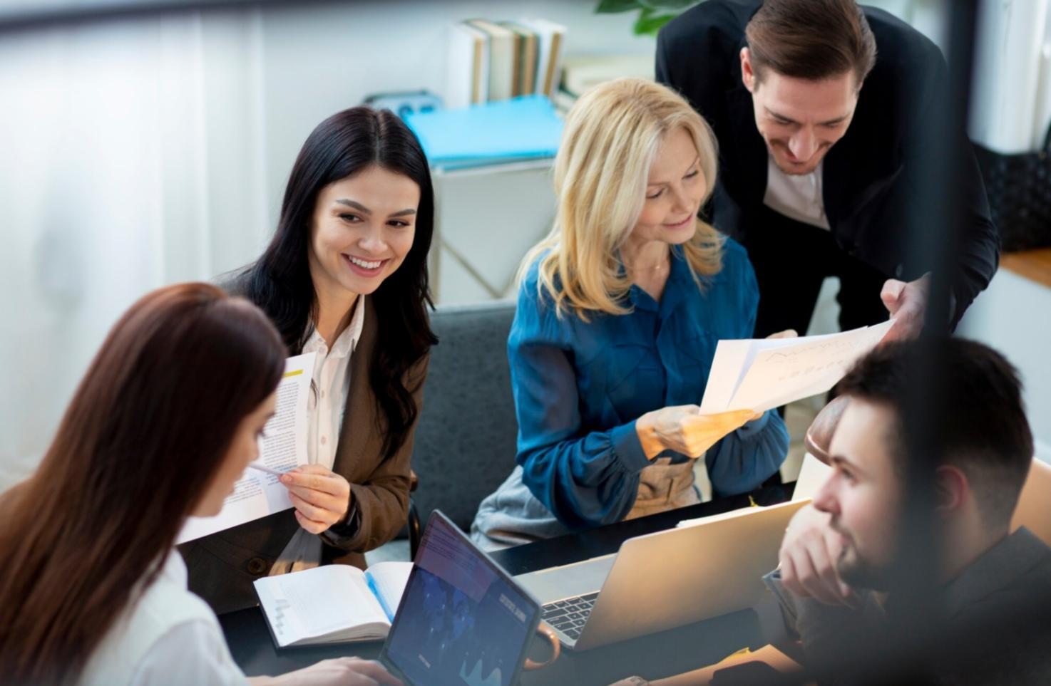 Professional financial planning workspace