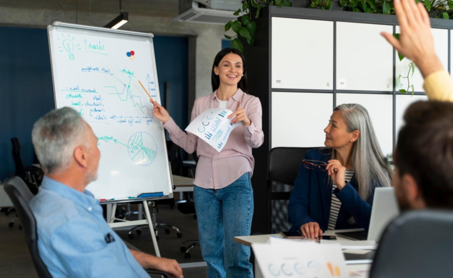 Team member reviewing inquiries